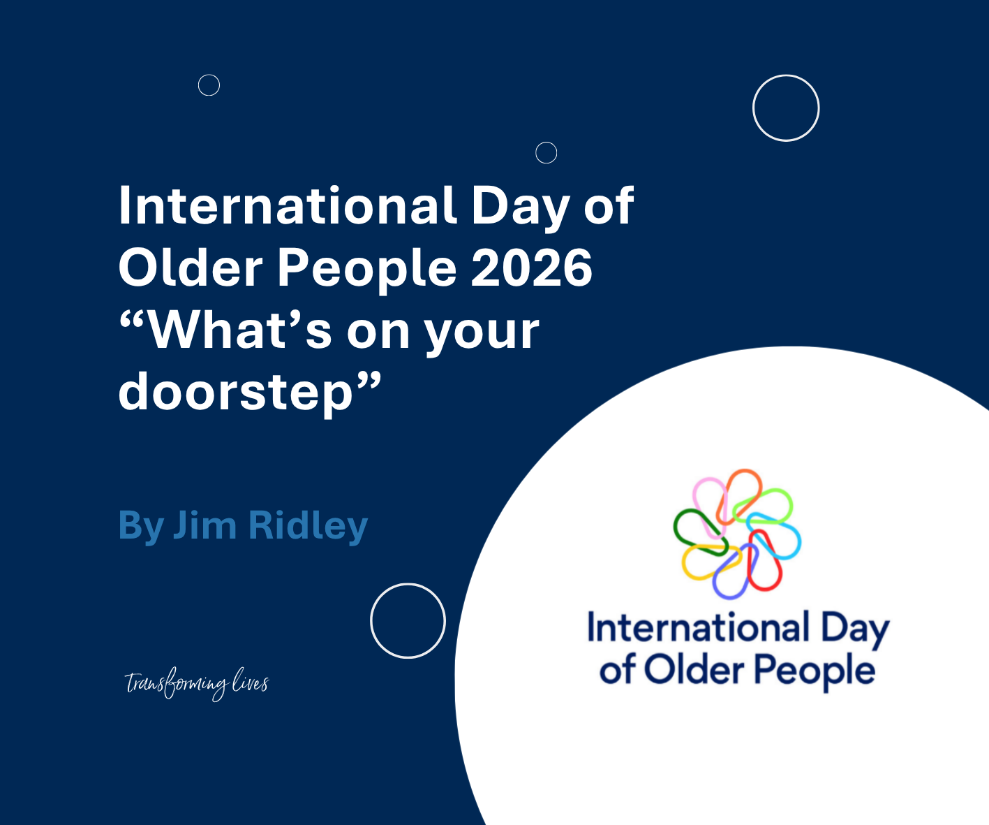 International Day of Older People 2026 – “What’s on your doorstep”